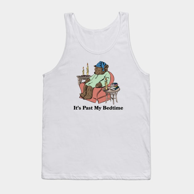 It's Past My Bed Time Bedtime Bear Tank Top by TrikoCraft